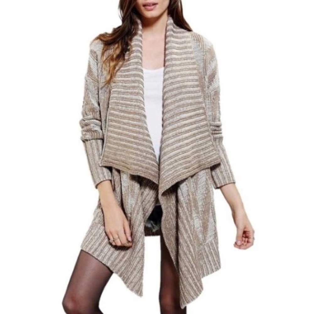 Urban Outfitters Staring At Stars Waterfall Crochet Western Chevron Cardigan